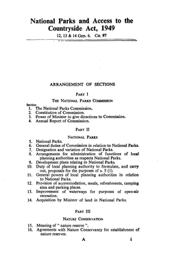 National Parks and Access to the Countryside Act 1949
