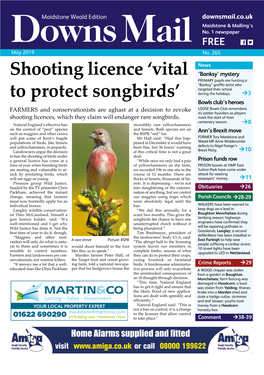 Shooting Licence 'Vital to Protect Songbirds'