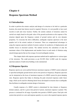 Chapter 4 Response Spectrum Method