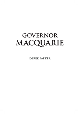 Governor Macquarie