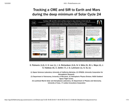 Tracking a CME and SIR to Earth and Mars During the Deep Minimum of Solar Cycle 24