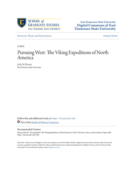 Pursuing West: the Viking Expeditions of North America