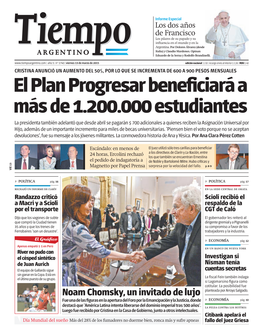 El Plan Progresar Beneficiará a Más De 1.200.000 Estudiantes