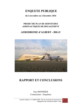 Enquete Publique Rapport Et