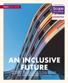 AN INCLUSIVE FUTURE Ensuring Disabled People Play a Key Role in the Changing World of Work