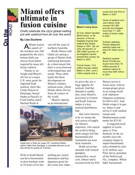 Miami Offers Ultimate in Fusion Cuisine