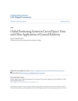 Global Positioning System in Curved Space-Time and Other Applications