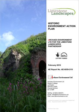 Limestone Landscapes Historic Environment Action Plan Feb 2010