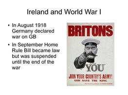 Ireland and World War I