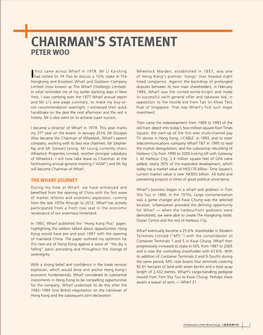 Chairman's Statement