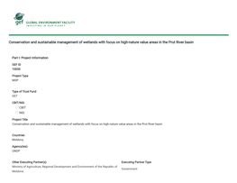 Conservation and Sustainable Management of Wetlands with Focus on High-Nature Value Areas in the Prut River Basin