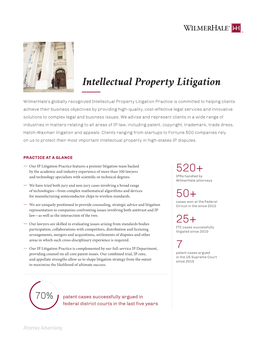 Intellectual Property Litigation