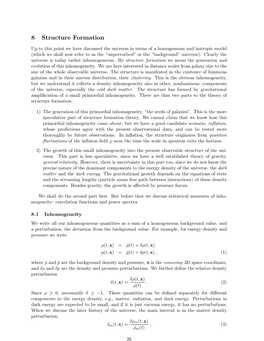 Structure Formation