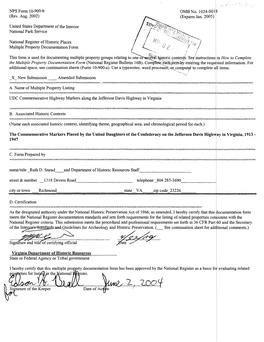 NFS Form 10-900-B OMB No. 1024-001 (Rev