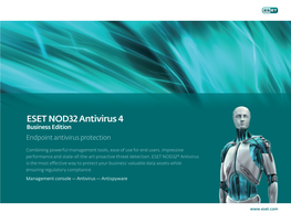ESET NOD32 Antivirus 4 Business Edition Endpoint Antivirus Protection
