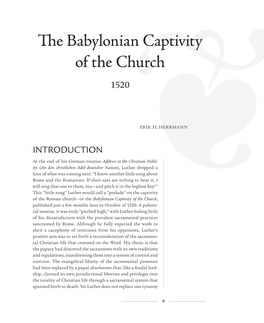 The Babylonian Captivity of the Church 1520