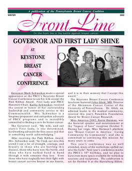 Governor and First Lady Shine at Keystone Breast Cancer Conference
