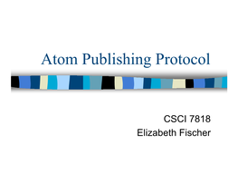 Atom Publishing Protocol