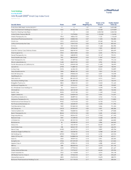 MM Russell 2000® Small Cap Index Fund Northern Trust