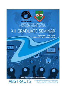 XIII Graduate Seminar, 2018