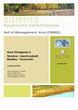 Area Omogenea 6 Tirrenica – Bacini Palustri Bientina - Fucecchio