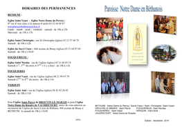 Horaires Des Permanences