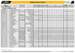 Midweek Regular Coupon 10/09/2020 08:34 1 / 3