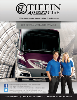 Tiffin Motorhomes Owner's Club | Red Bay, AL 256-356-8522 | 902 A