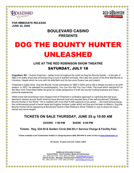 Dog the Bounty Hunter Unleashed
