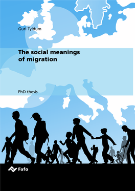 The Social Meanings of Migration Guri Tyldum Guri Tyldum