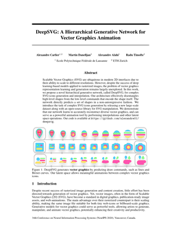 A Hierarchical Generative Network for Vector Graphics Animation