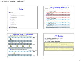 CSC 252/452: Computer Organization 1