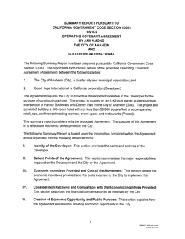 1700 South Harbor Boulevard Anaheim, California 92802 / Date: 02.29.15 Draft