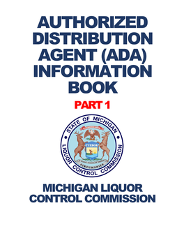 Authorized Distribution Agent (Ada) Information Book