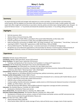 View Mary's Resume