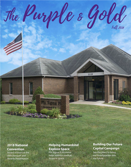 Fall 2018 Edition of the Purple & Gold