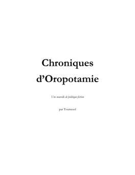 Chroniques D'oropotamie