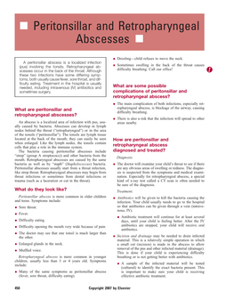 Peritonsillar and Retropharyngeal Abscesses N