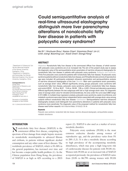 Could Semiquantitative Analysis Of