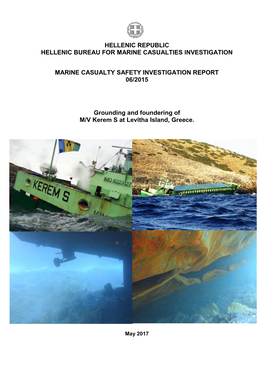 06/2015:Grounding and Foundering of M/V 