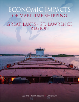 ECONOMIC IMPACTS of MARITIME SHIPPING in the GREAT LAKES - ST