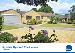 Ryedale, Ryecroft Road, Glusburn £499,000 Ryedale 2 Ryecroft Road Glusburn BD20 8RT