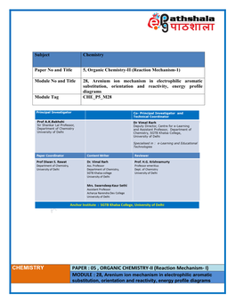 Bsc Chemistry