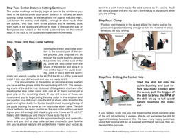 Drill Stop Collar Setting Step Four