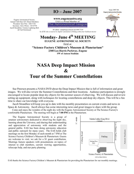 NASA Deep Impact Mission & Tour of The