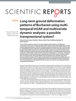 Long-Term Ground Deformation Patterns of Bucharest Using