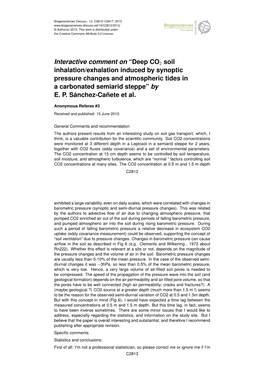 Deep CO 2 Soil Inhalation/Exhalation Induced by Synoptic Pressure