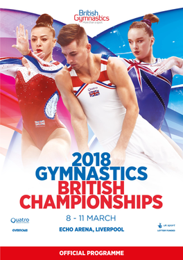 OFFICIAL PROGRAMME #2018British | 1 OFFICIAL SPONSOR OFFICIAL SPONSOR SPARKLE DESIGNED to MAKE BRITISH CHAMPIONS #SPARKLE with QUATRO