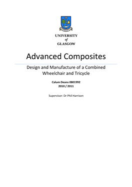 Design and Manufacture of a Combined Wheelchair and Tricycle