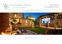 Worldwide Dream Villas VILLA SWEET HOME , 2 BEDROOMS OVERVIEW